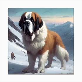 St Bernard 45 Canvas Print