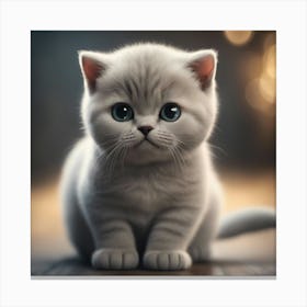 Cute Kitten 14 Canvas Print