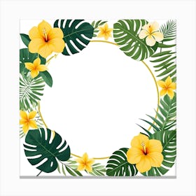 Tropical Frame 6 Canvas Print