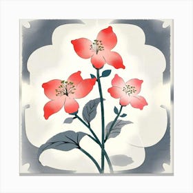 Chinese Flowers Canvas Print
