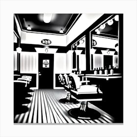 Barber Shop 2 Canvas Print