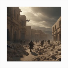 City In Ruins Canvas Print