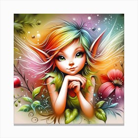 Rainbow Faerie 1 Canvas Print