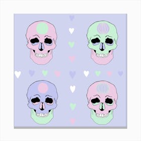 Love Skulls Canvas Print