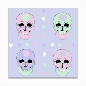 Love Skulls Canvas Print