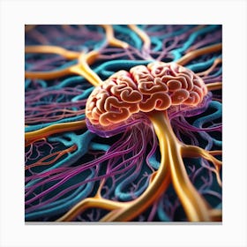 Brain And Nerves 16 Canvas Print