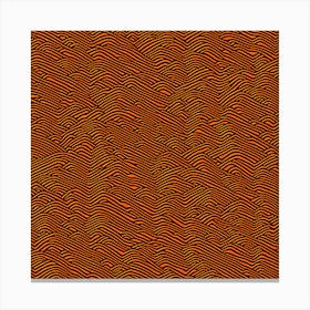  Abstract Stripes - Orange, A Seamless Pattern, Flat Art, 180 Canvas Print