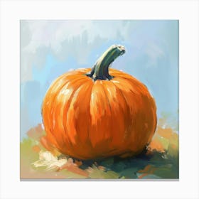 Pumpkin Painting 2 Canvas Print