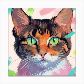 Portrait Of A Cat X Canvas Print