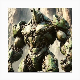 Mech Rhino V2 Canvas Print