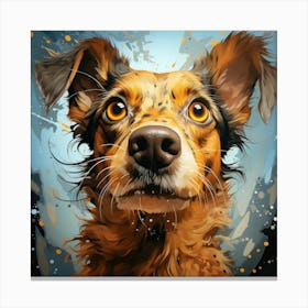 Portrait Of A Dog 8 Canvas Print