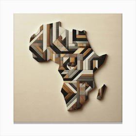 Contours of Africa Canvas Print