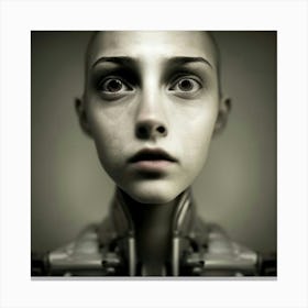 Robot Girl Canvas Print