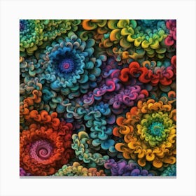 fractal flowers Canvas Print