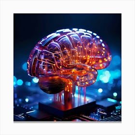 Artificial Intelligence Brain 1 Canvas Print