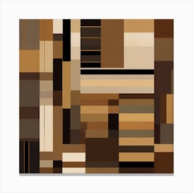 Bricks pattern of earthly tones, 1369 Canvas Print