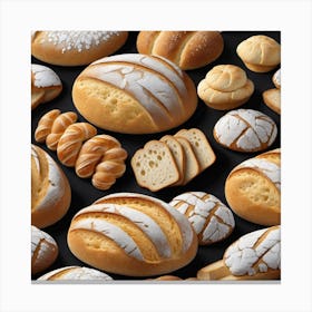 Breads And Pastries 1 Canvas Print