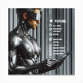 Futuristic Man 50 Canvas Print