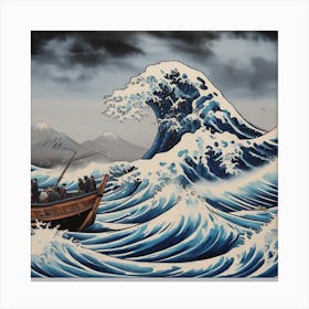 A Mesmerizing The Great Wave 3 Canvas Print