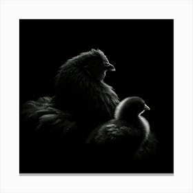 Mother And Chick Canvas Print