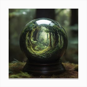 Forest In A Glass Ball Canvas Print