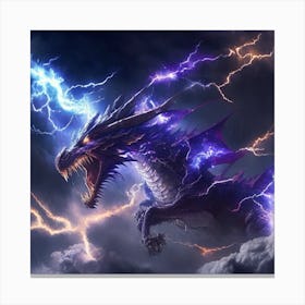 Lightning Dragon Canvas Print