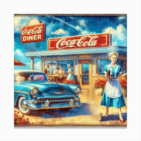 Diner Hop Canvas Print