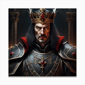 King Vlad, King Of Kings Canvas Print