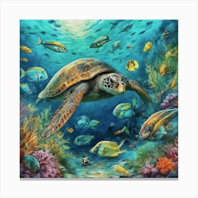 Sea Turtle 4 Canvas Print