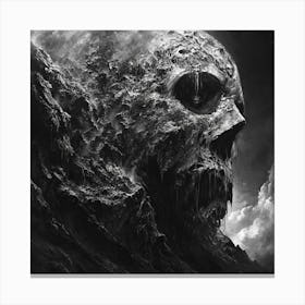 Skull Of A Mountain Canvas Print