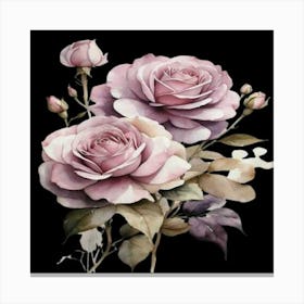 Pink Roses Canvas Print