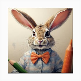 Bunny Drawing 1 Canvas Print