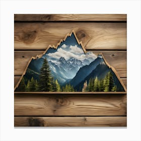 Mountain woods Canvas Print