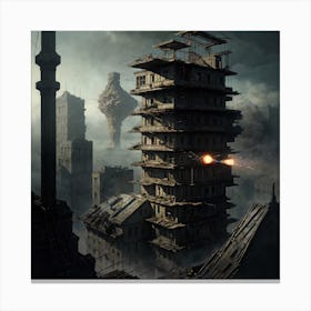 Towers Of The City Canvas Print