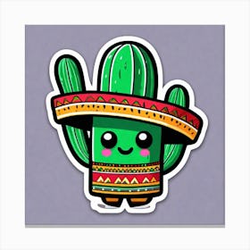 Cactus Sticker 18 Canvas Print