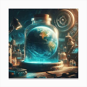 Earth In A Jar 1 Canvas Print