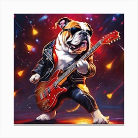 Bulldog Rocker 2 Canvas Print