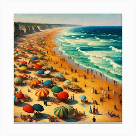 Day At The Beach 1 Canvas Print