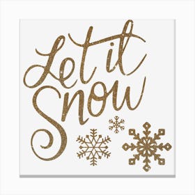 Let It Snow Christmas Canvas Print