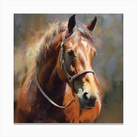 Horse Portrait Canvas Print