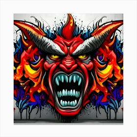 Devil Head 24 Canvas Print