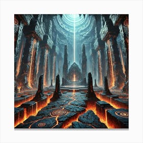 Tectonic Chamber Canvas Print