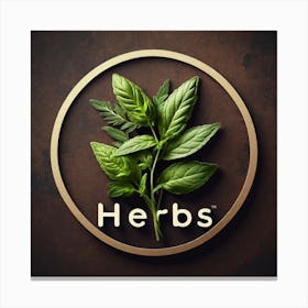 Herbs Logo 4 Canvas Print