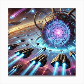 A Vivid Depiction Of The Hyperlink Gates Ability U Canvas Print