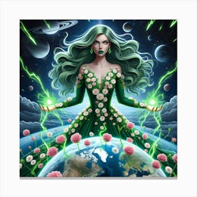 Green Goddess Canvas Print