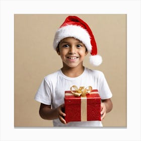 Santa Claus Gift Canvas Print