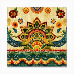 Onam Inspired Banner Texture With Rangoli Design 1718403145 3 Canvas Print