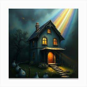 House In The Sky Canvas Print