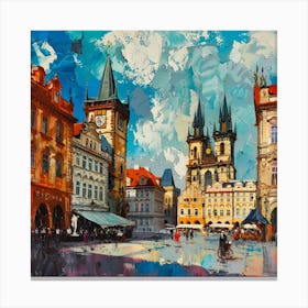 Prague Square Canvas Print