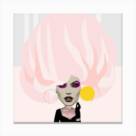 Pink Dream Woman � Lou Canvas Print